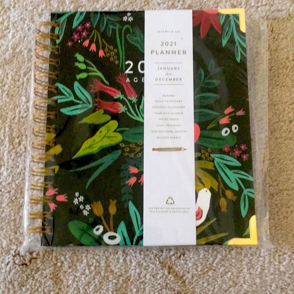 New in bag Idlewild Co 2021 planner